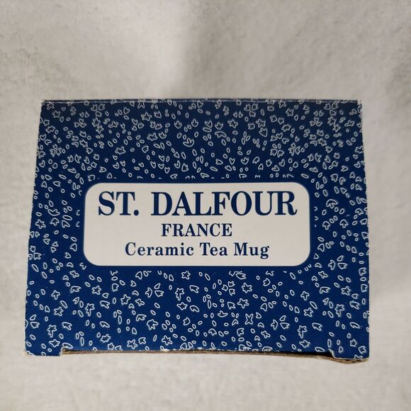 ST DALFOUR Tea Coffee  Cup White New in Original Box Designed In France NOS - Picture 11 of 12
